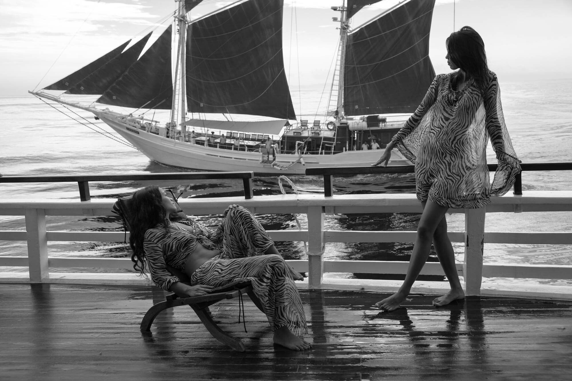  Benoa Bay, Bali  Models pose for catalogue photoshoot.    part of Tirta Bali book   