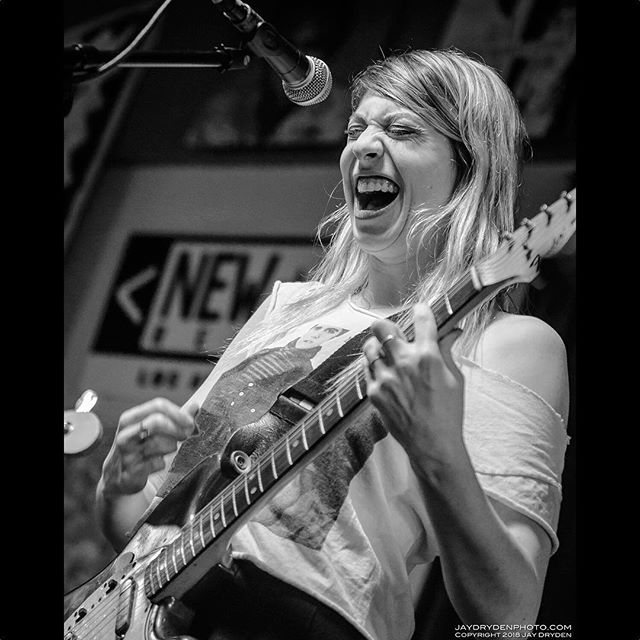 Eva Hendricks performs with Charly Bliss during their in-store at Cactus Music, Houston&rsquo;s oldest indie music store, January 27, 2018. @cactus_music  @charlybliss .
.
.
.
.
.
.
.
#concert #cactusmusic #concertphotography #d600 #firstthreesongs #