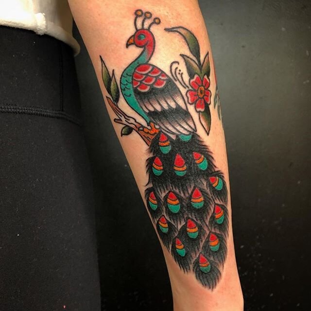 Peacock done by @machytattoos