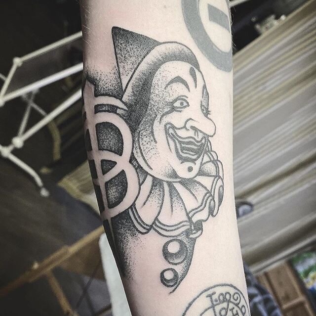 Skinny Puppy tribute tattoo done by @stencil_destroyer
