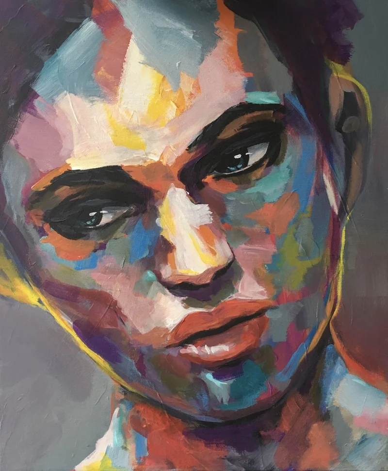 “Emotions” Acrylic on canvas 50 x 60 cm // 485,- EUR // 3.600,- DKK (contact me for purchase )