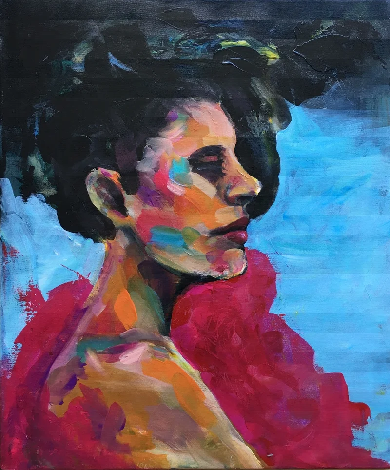 “Fancy” Acrylic on canvas 60 x 70 cm // 590,- EUR // 4.400,- DKK ( contact me for purchase )