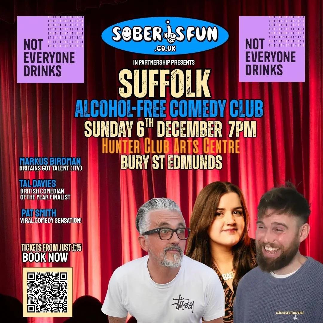 The Suffolk Alcohol-Free Comedy Club | Sunday 6th December 