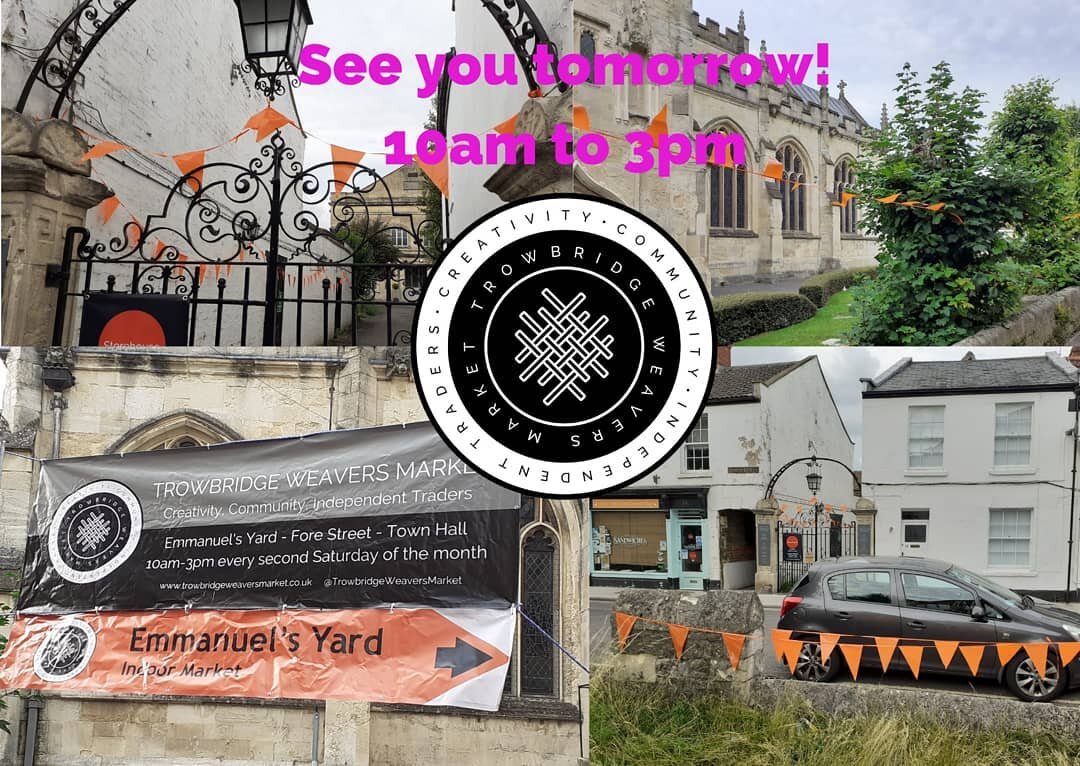 Follow the orange bunting and see you tomorrow! 10am-3pm Fore Street + @emmanuels_yard + @trowbridgetownhall @insidewiltshire @discovertrowbridge @thewiltshirecollective @trowbridgechamber