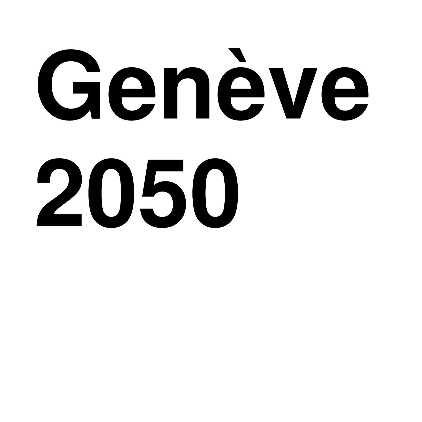 les résultats de la consultation Genève 2050