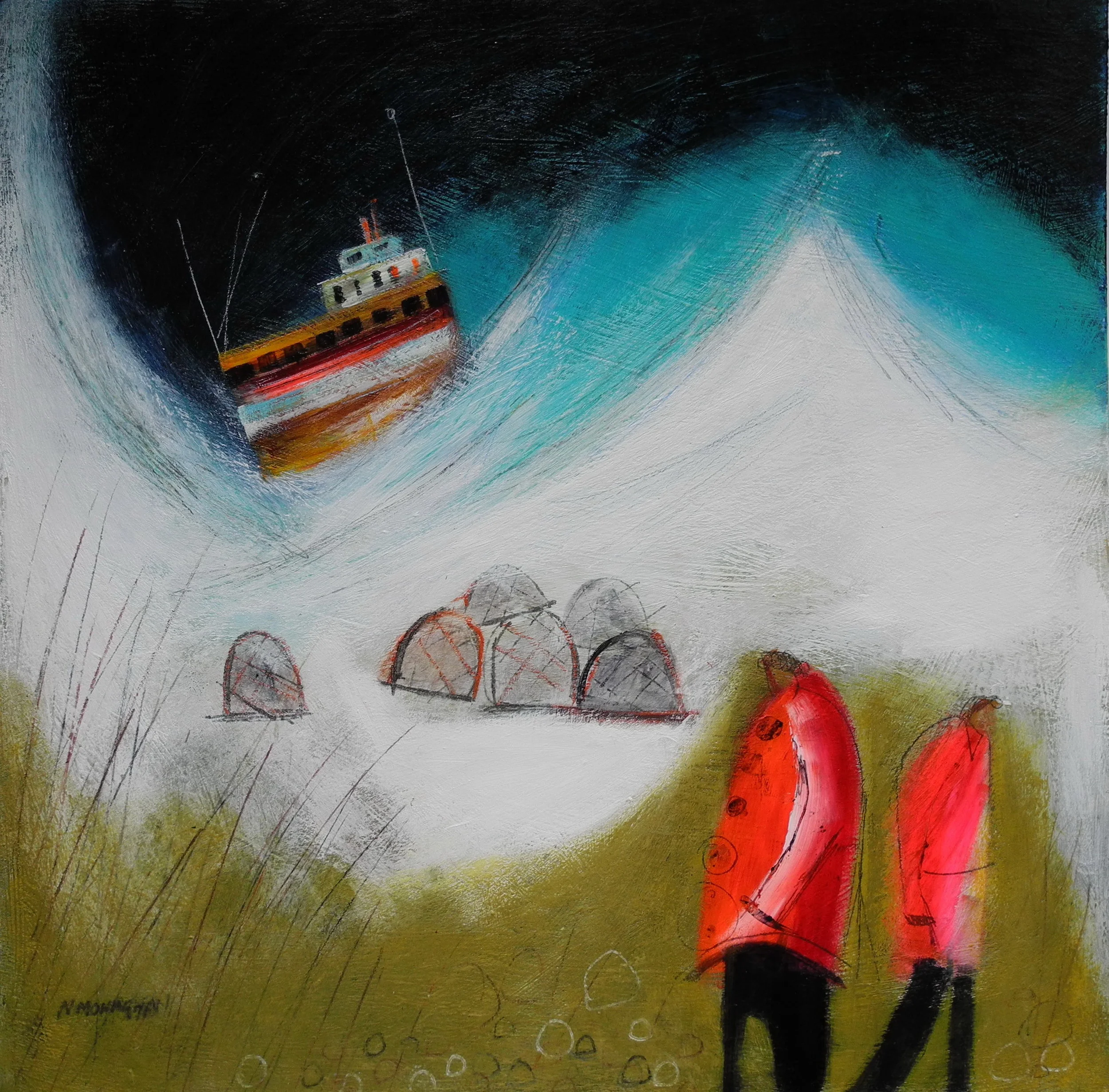 Blue Storm and Yellow Boat.JPG