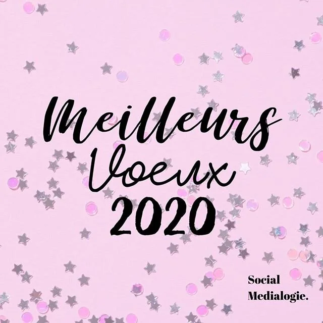 Social Medialogie vous pr&eacute;sente ses meilleurs voeux pour l'ann&eacute;e 2020 🎉Merci pour votre confiance 🙏🏻 &Agrave; tr&egrave;s vite sur les r&eacute;seaux 🚀www.socialmedialogie.com ✨ #reseauxsociaux #communitymanager #freelance #communic