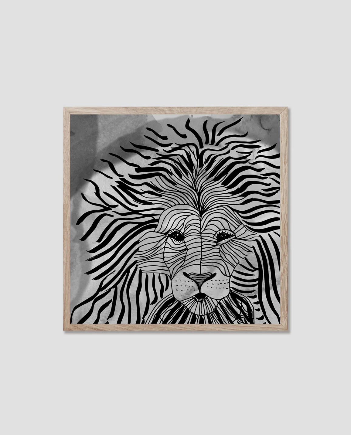 Lion_B&W_40x40cm_Frame.jpg