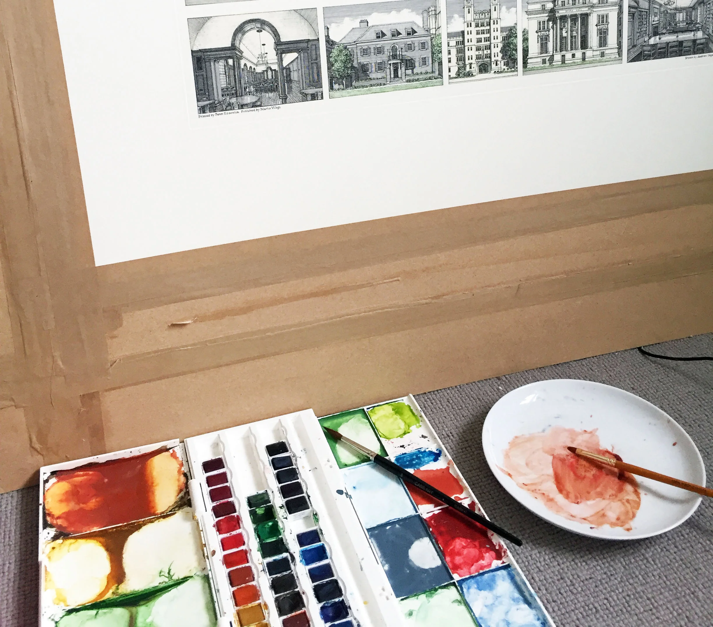 Hand colouring