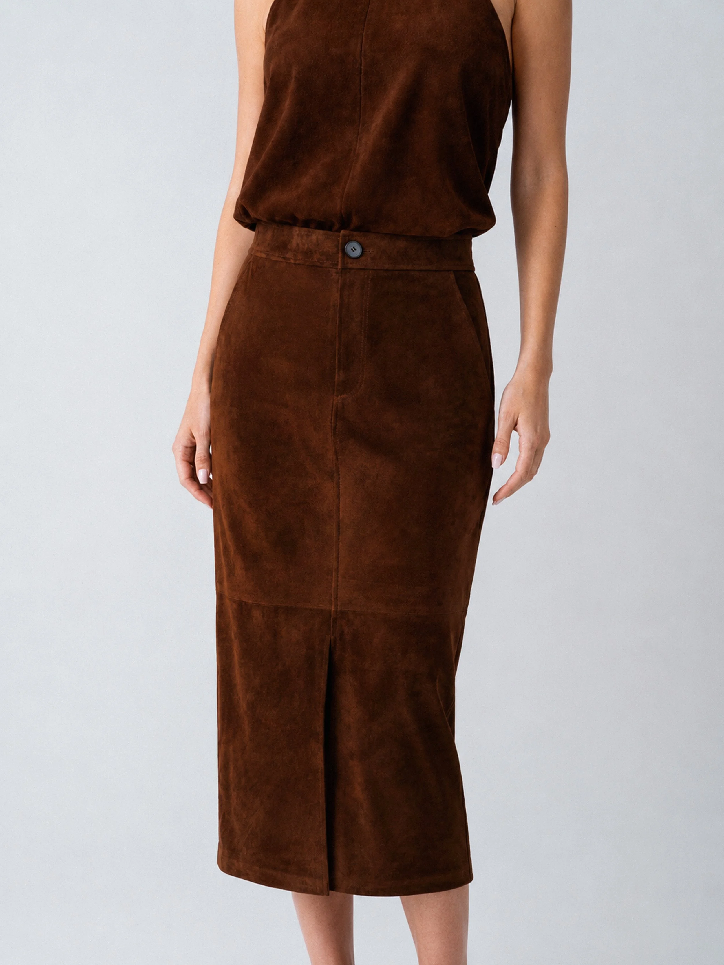 Forma Midi Skirt - Clove - Detail Front.jpg