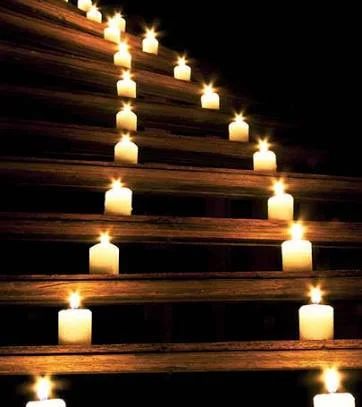 candles lining stairway.jpg