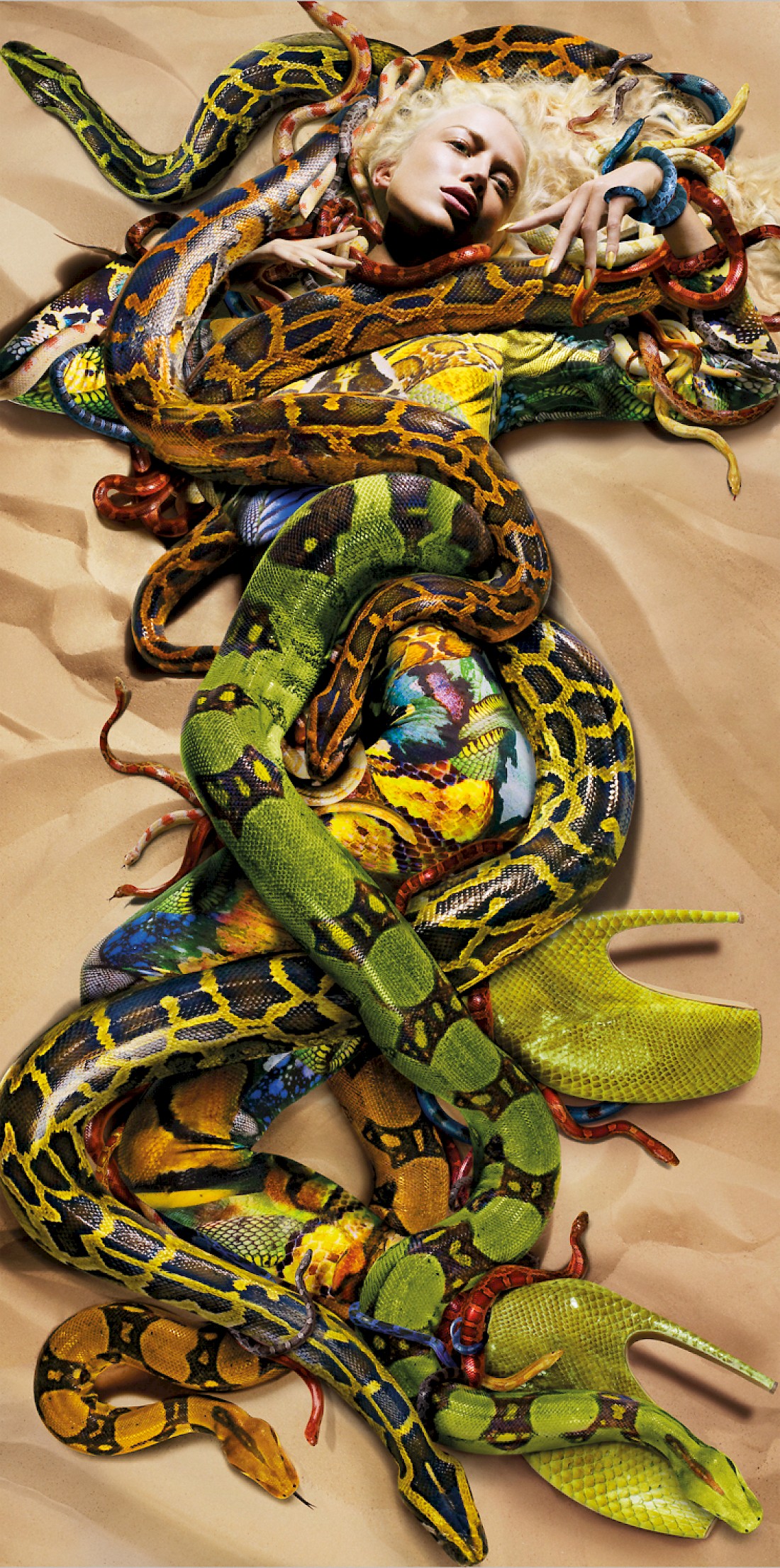 Snakes, Raquel Zimmermann for Alexander McQueen, 2009