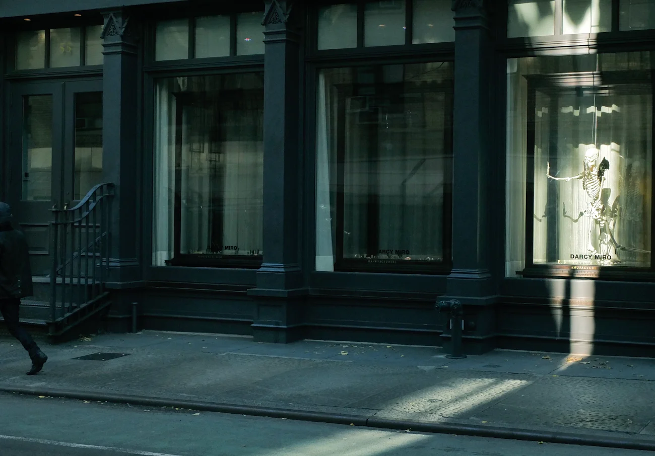 Sunlight and shadow on Prince Street.