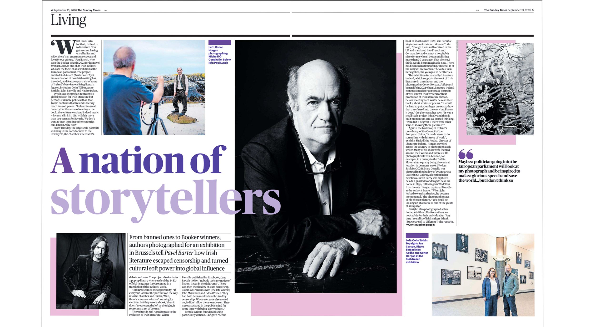 Sunday Times Feature (click for link)