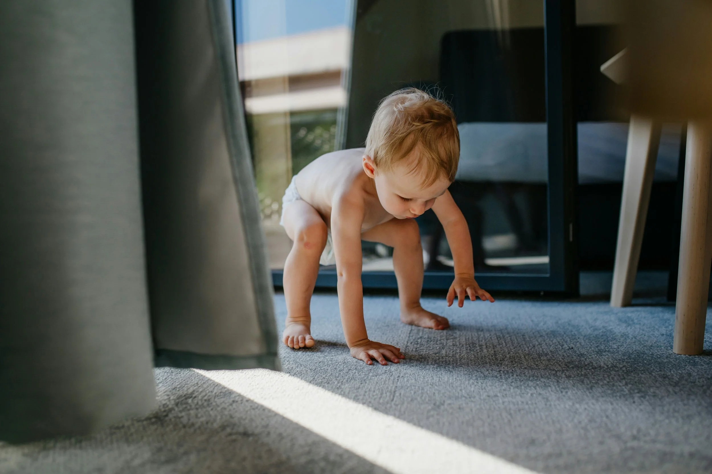 baby learning to walk