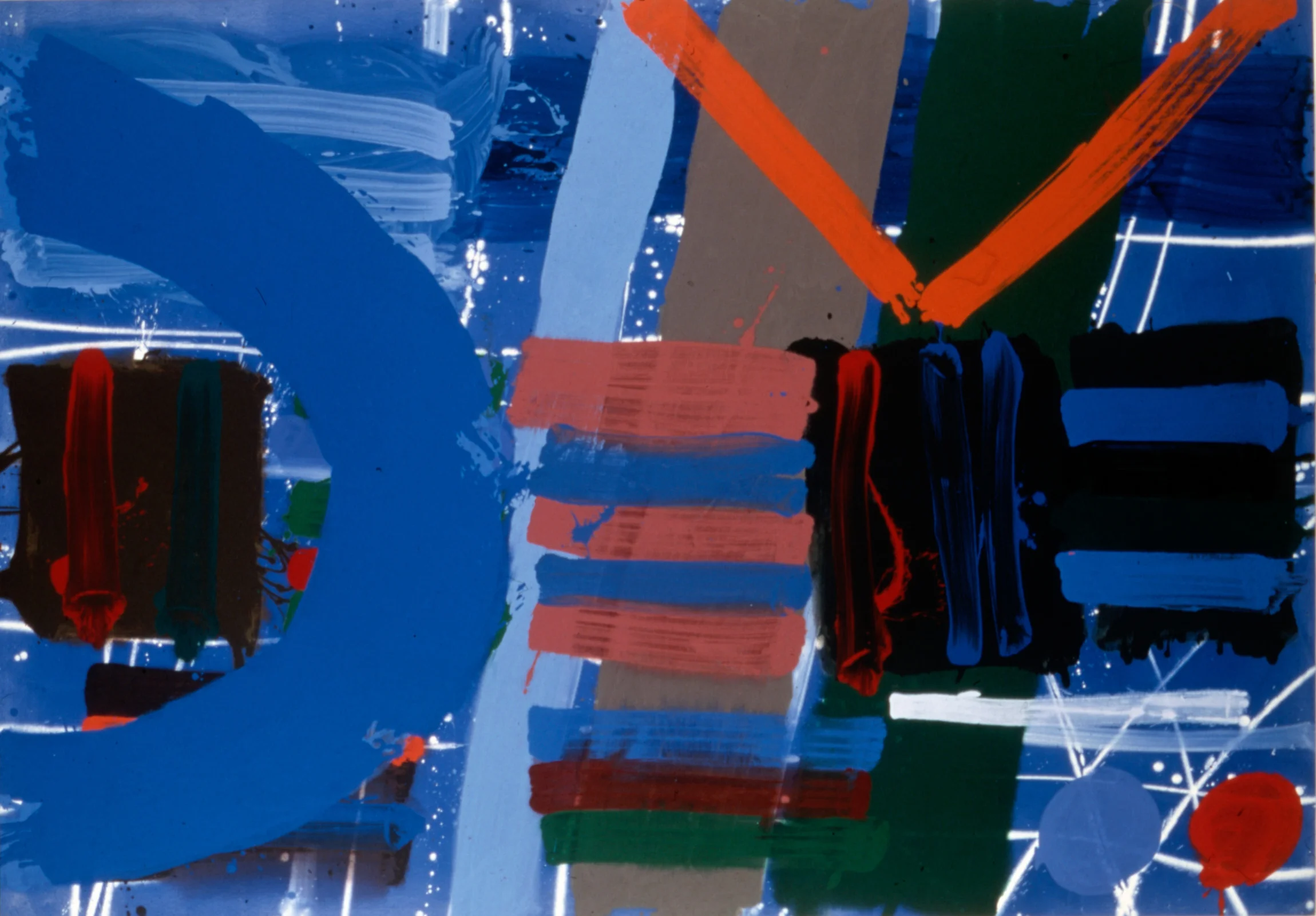 Blue Anchor - 1989 / 213.40 x 304.80 cm / acrylic on canvas