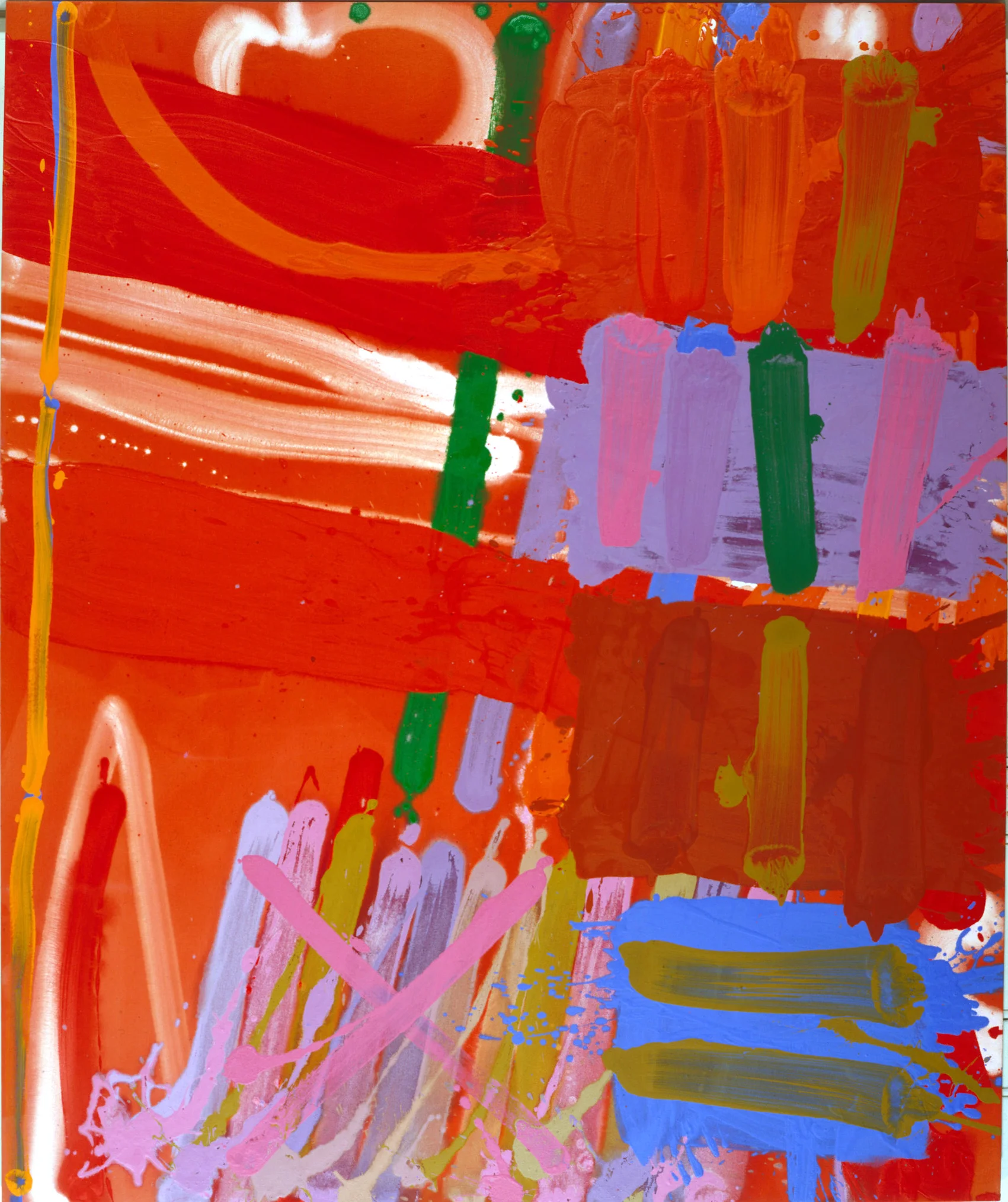 Cascade II - 1987 / 152 x 183cm / acrylic on Canvas