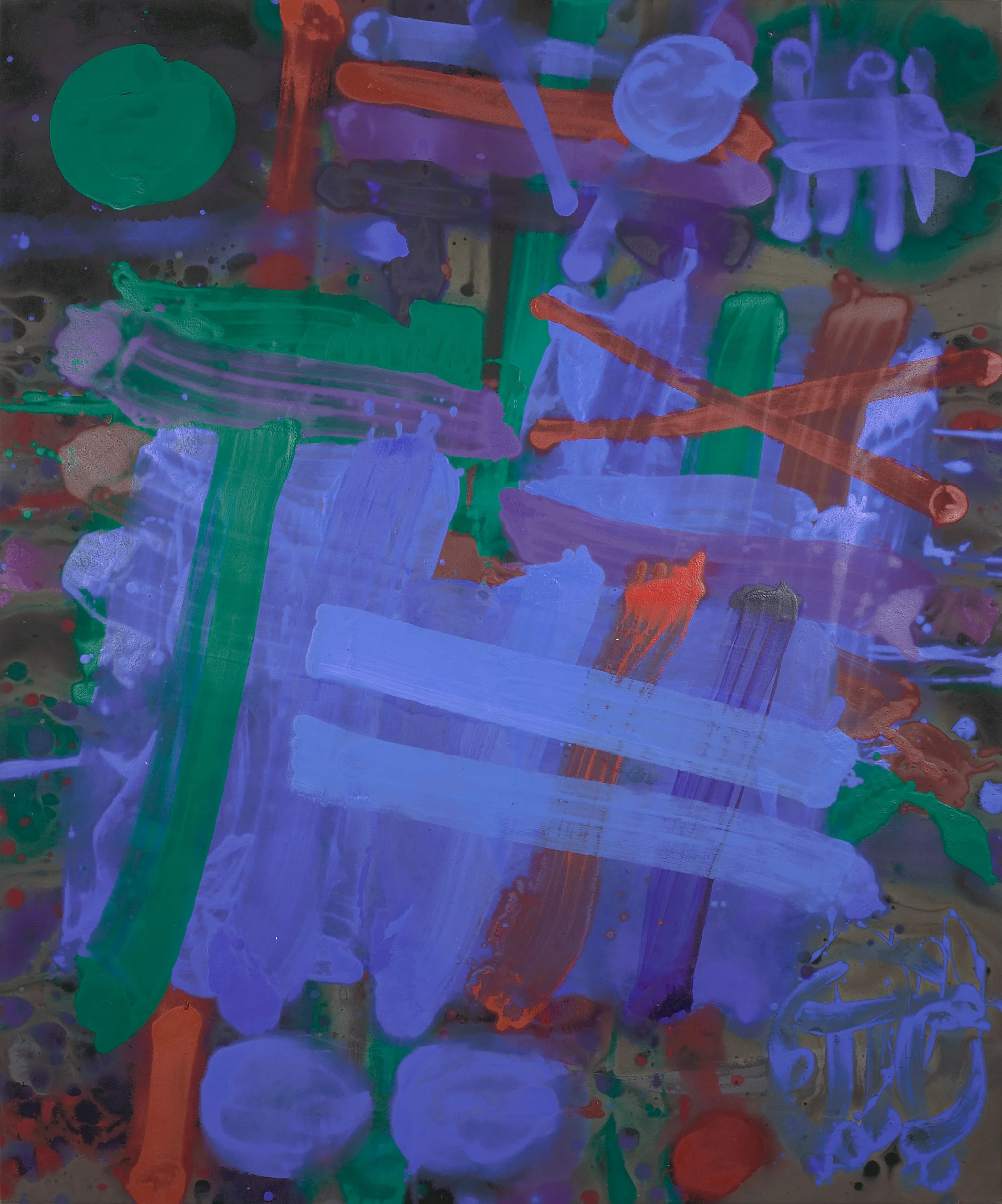 Borough II - 1993 / 182.90 x 152.40 cm / acrylic on canvas