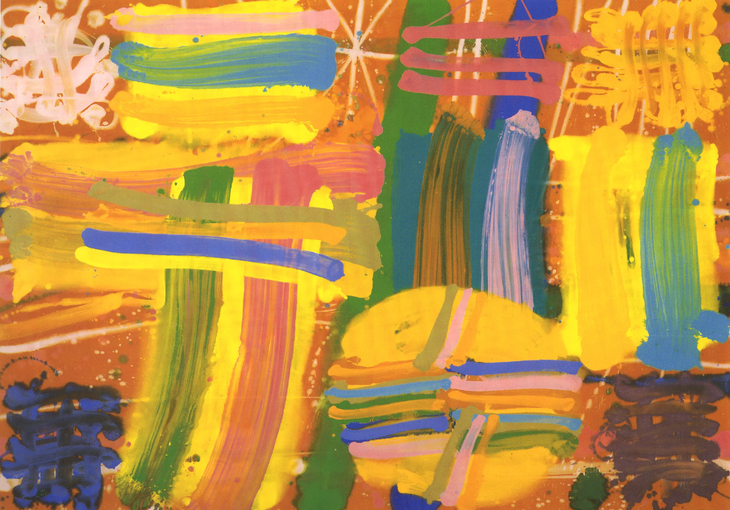 Kastanien - 1994 / 213.40 x 304.80 cm / acrylic on canvas