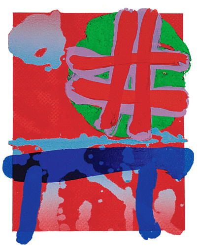 Comet - 1998 / 21 x 16.50 cm / screenprint with woodblock / Courtesy of Advanced Graphics London