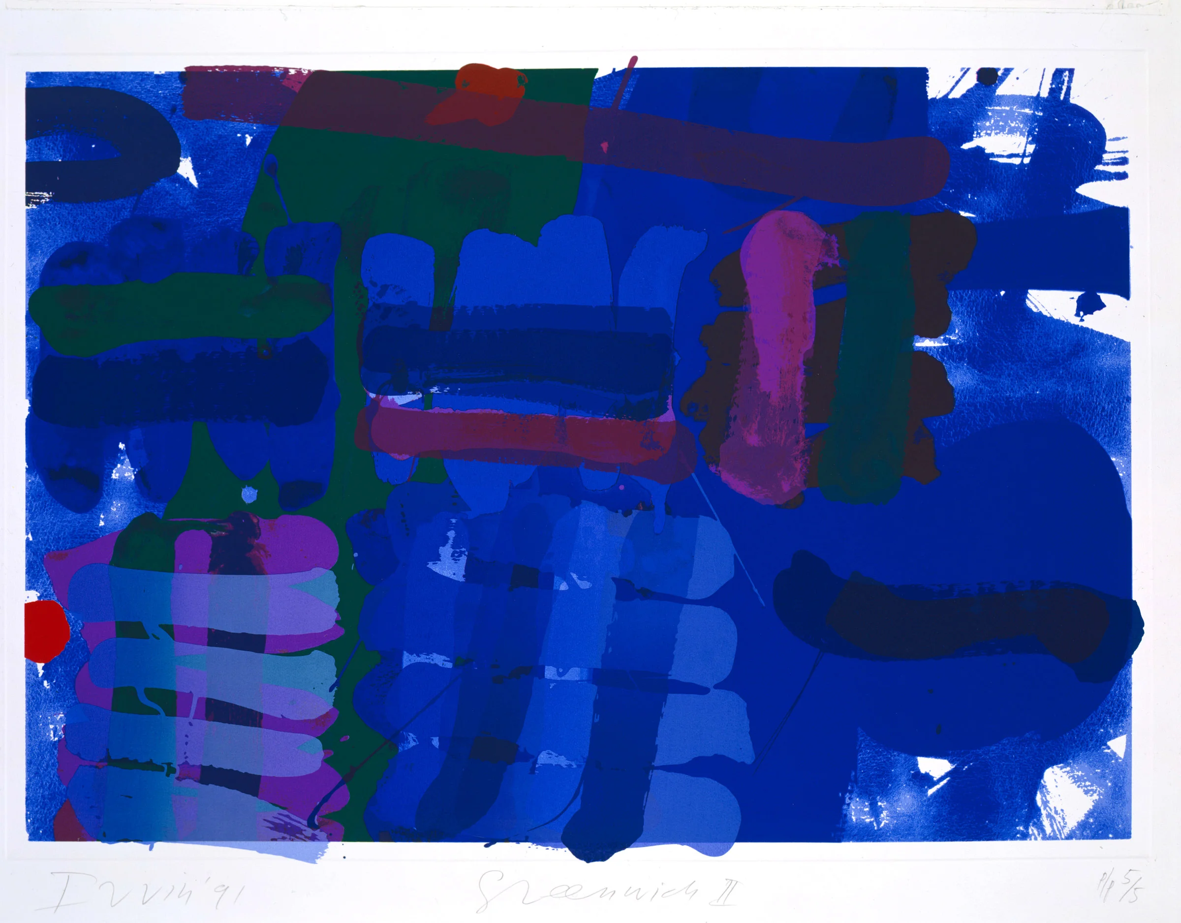 Greenwich II - 1991 / 57 x 80 cm / screenprint / Courtesy of Advanced Graphics London