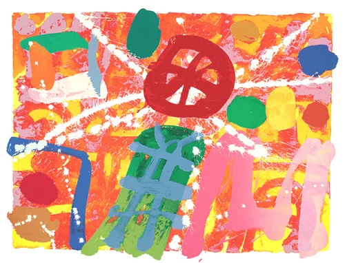 O'Connell - 1995 / 56 x 73.50 cm / screenprint with woodblock / Courtesy of Advanced Graphics London