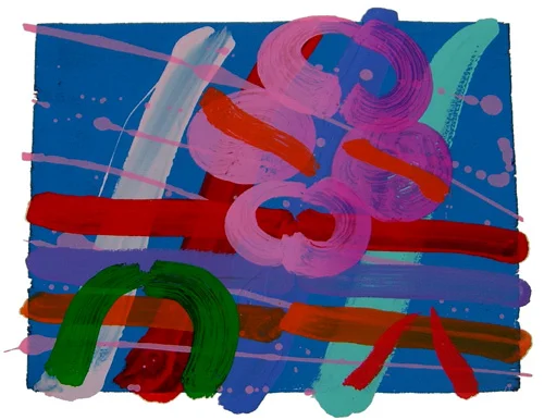 Marshalsea XVI - 2005 / 55 x 66 cm / monoprint (silkscreen, woodblock and hand-colouring) / Signed, numbered 1/1, titled and dated by the artist / Courtesy of Advanced Graphics London