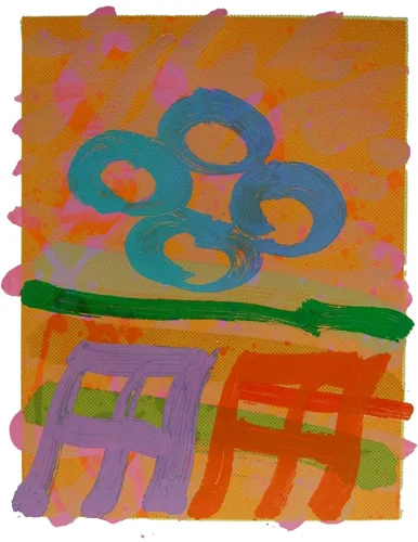Marshalsea XXII - 2005 / 66 x 55 cm / monoprint (silkscreen, woodblock and hand-colouring) / Signed, numbered 1/1, titled and dated by the artist / Courtesy of Advanced Graphics London