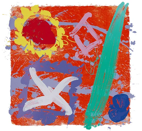 Nebraska VII - 2008 / 40 x 40 cm / screenprint with woodblock / Courtesy of Advanced Graphics London