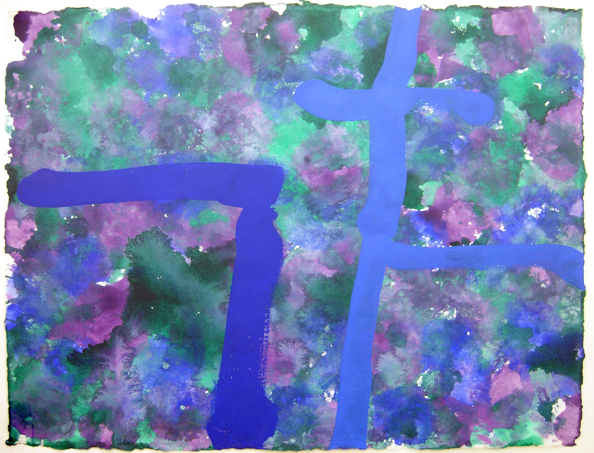 Ely Series No.1 - 1995 / 55.90 x 76.20 cm / gouache on paper