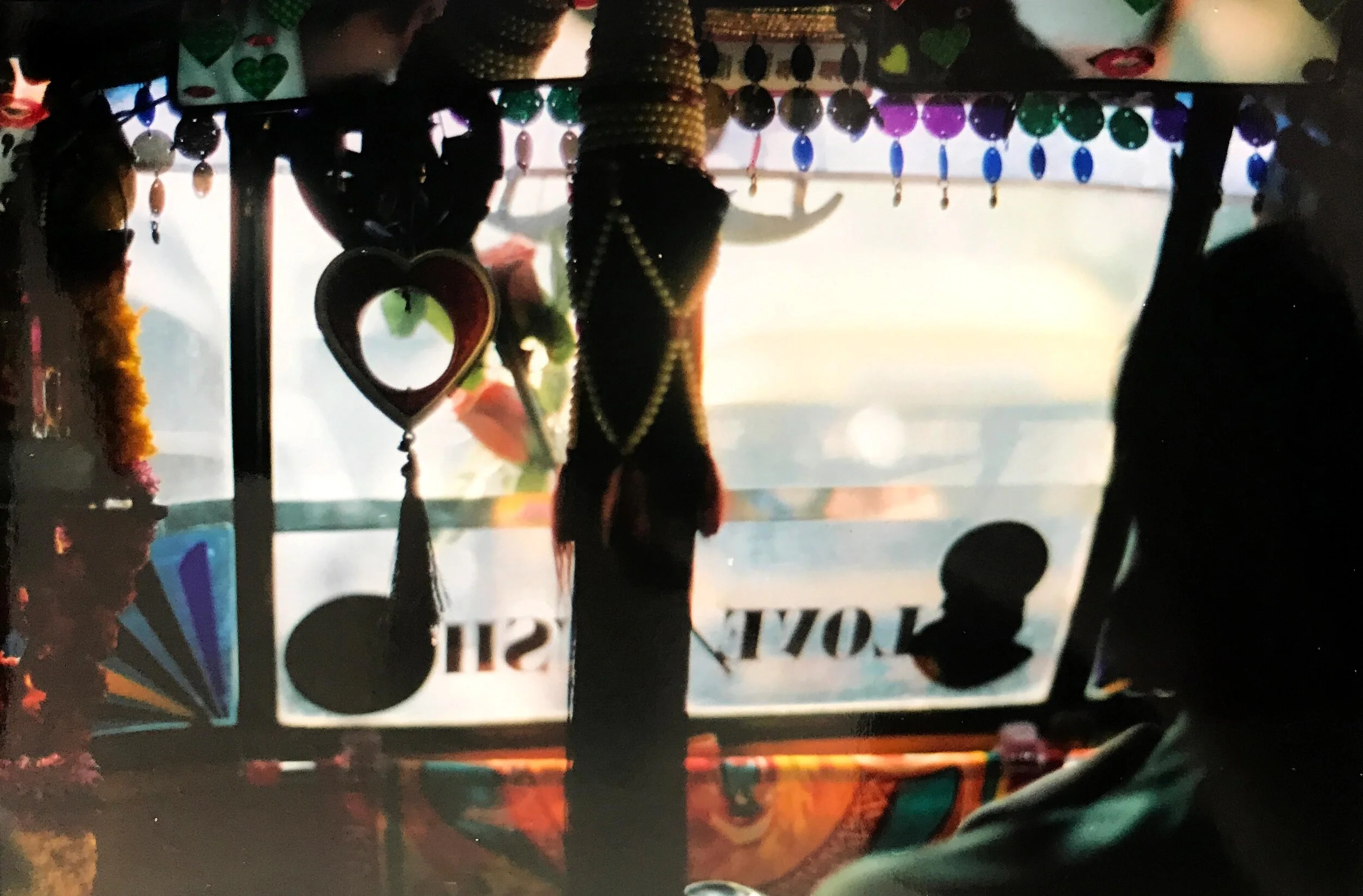 Inside of a rickshaw in Mumbai