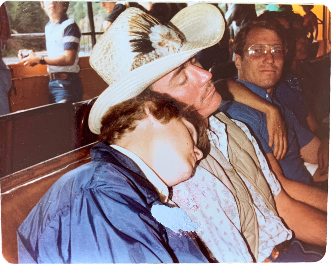 Left: My mom and dad before prom. She was in the marching band at Odessa High and my dad was a football player at Permian, the school featured in Friday Night Lights. Above: My parents fast asleep, possibly at church.