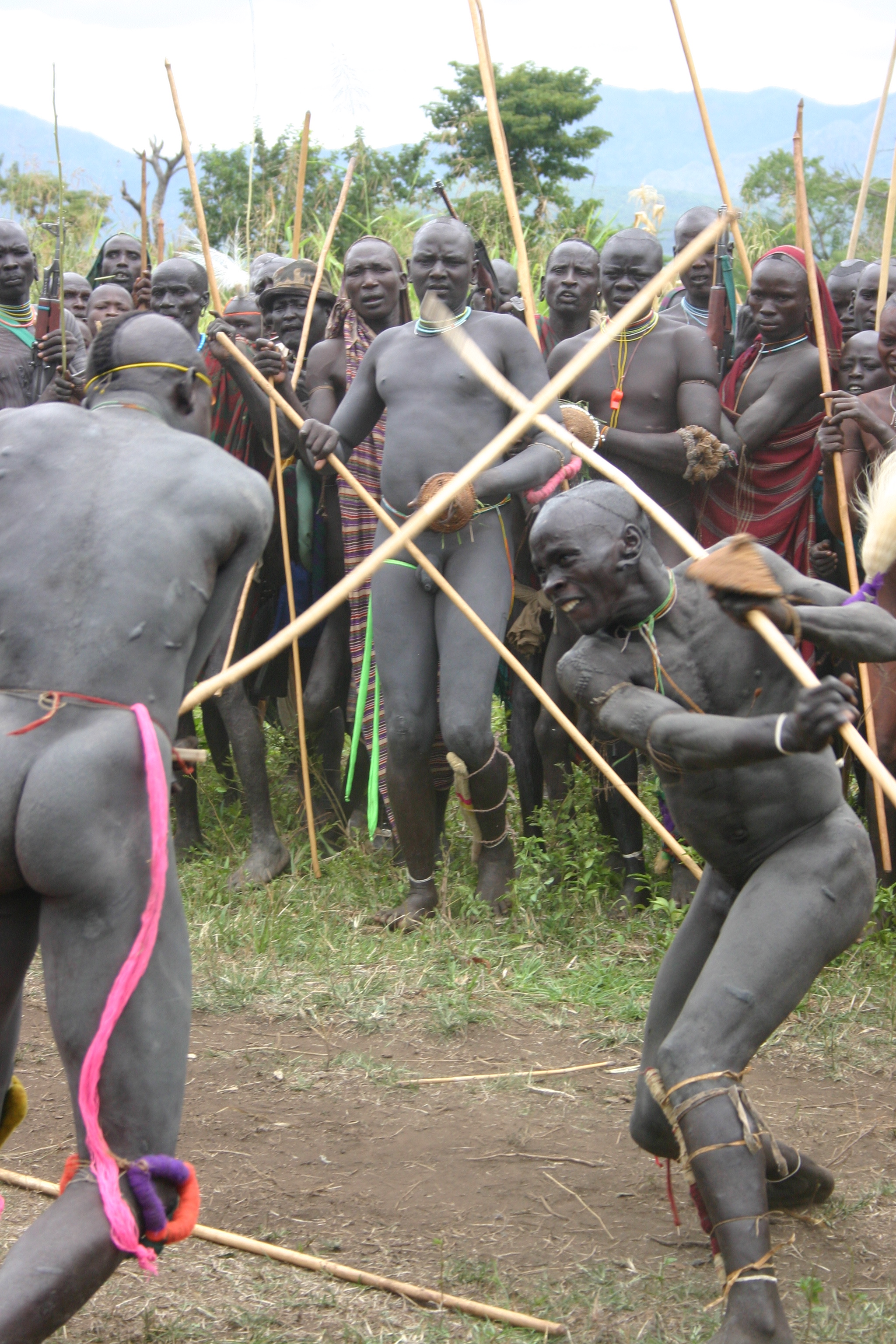  Quite the most brutal display of ritual aggression and male prowess. Mostly to get noticed by the women. 