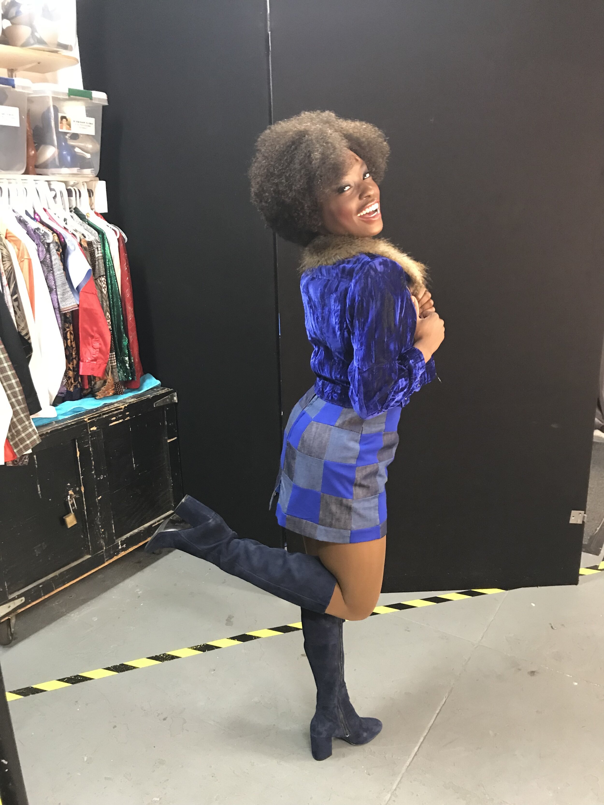Backstage as Disco Donna at Summer: The Donna Summer Musical