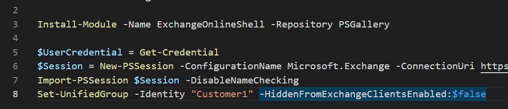 Show hidden Teams in Outlook Groups