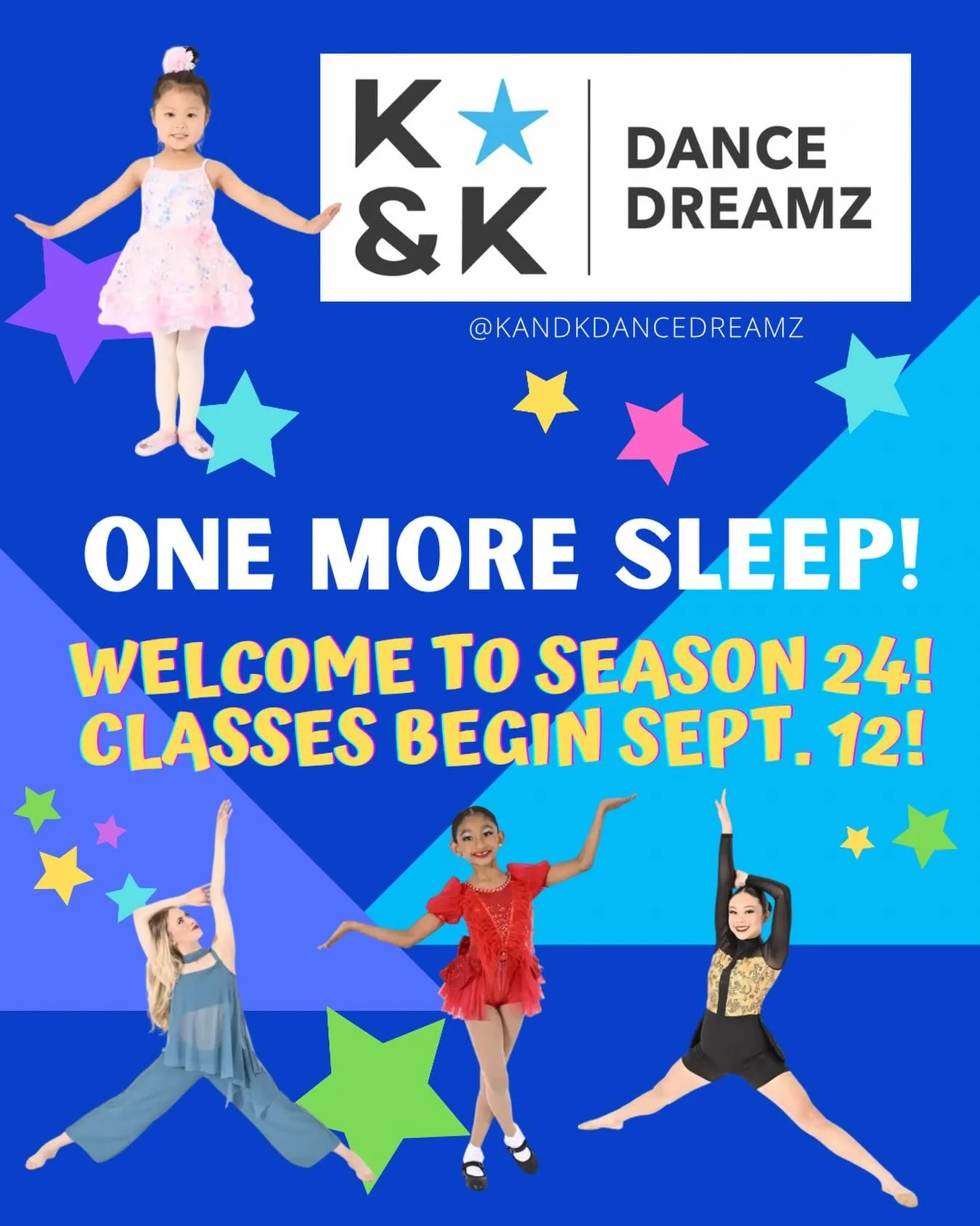 Can&rsquo;t wait to start the new season - welcome to all new and returning dancers! 🧑🏻&zwj;🩰🩰🎶💙 

Registration is ongoing where space remains-Refer a friend for a chance to win you final fee payment!
#kandkdancedreamz #season24 #markhamdancest
