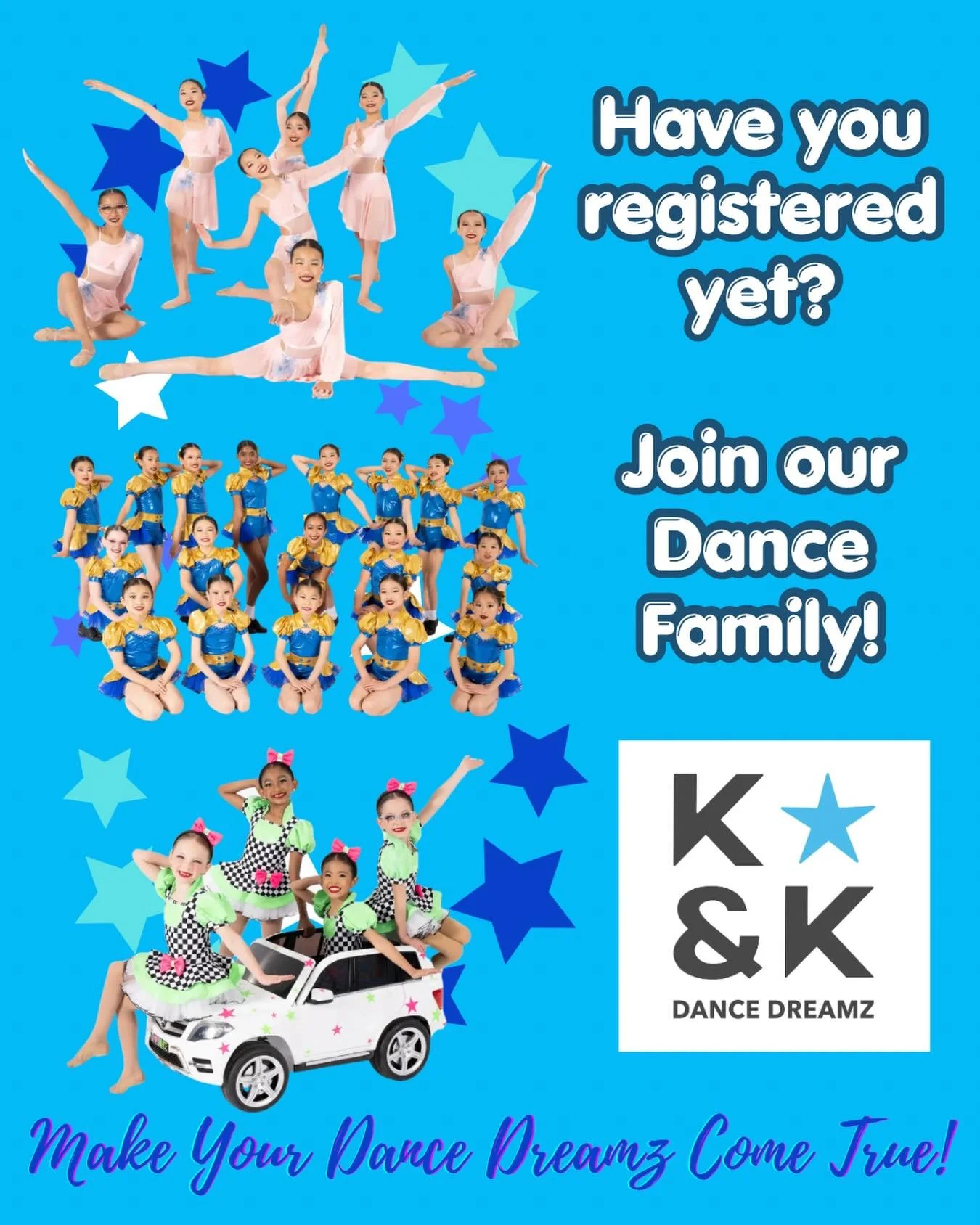 Register Now at K&amp;K Dance Dreamz! 🧑🏻&zwj;🩰🎶🩰 Free Trials available!  Refer a friend by Sept. 30 for a chance to win back your last fee payment! 

Click link in bio to submit inquiry, view class schedule, or register online anytime - let us h