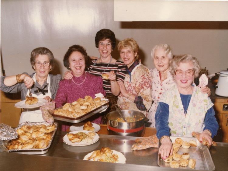 Women of Ahavath Achim Cooking Sephardic Food