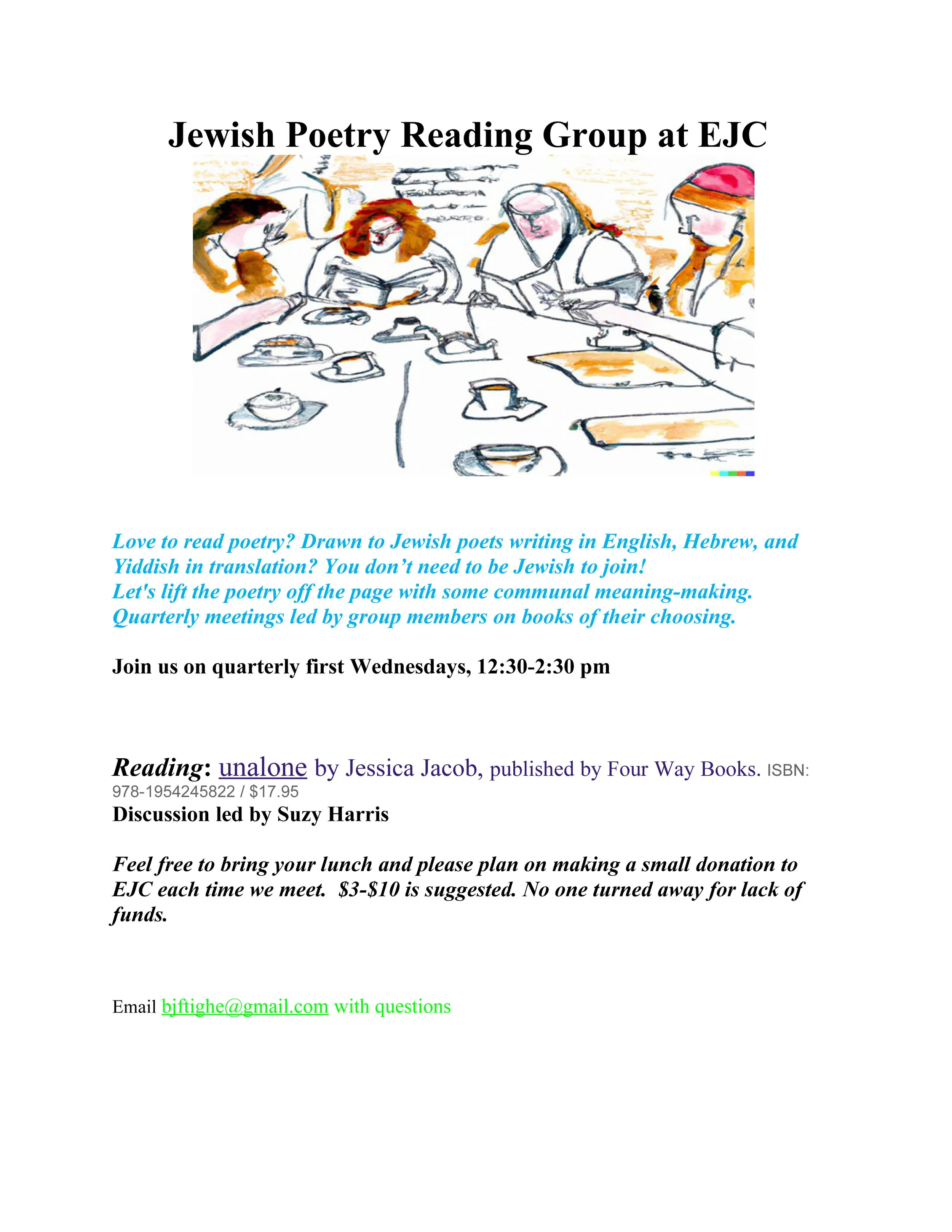 Jewish Poetry Reading Group