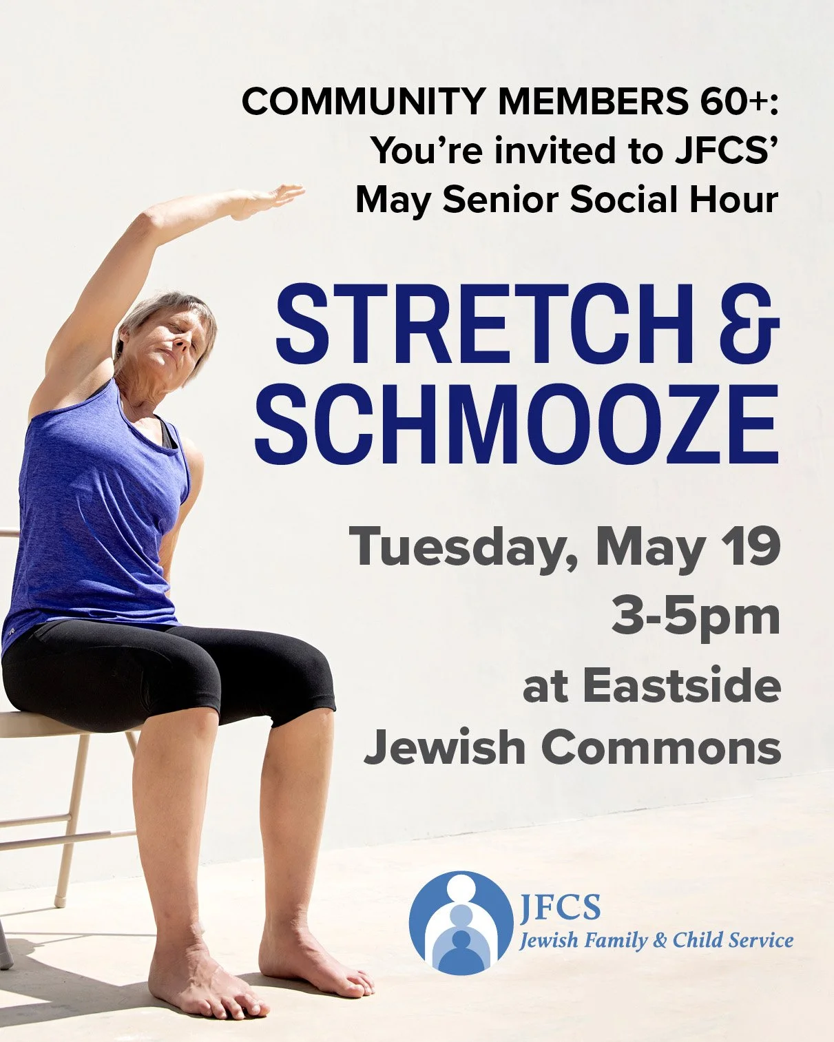 JFCS’&nbsp;Stretch &amp; Schmooze Senior Yoga