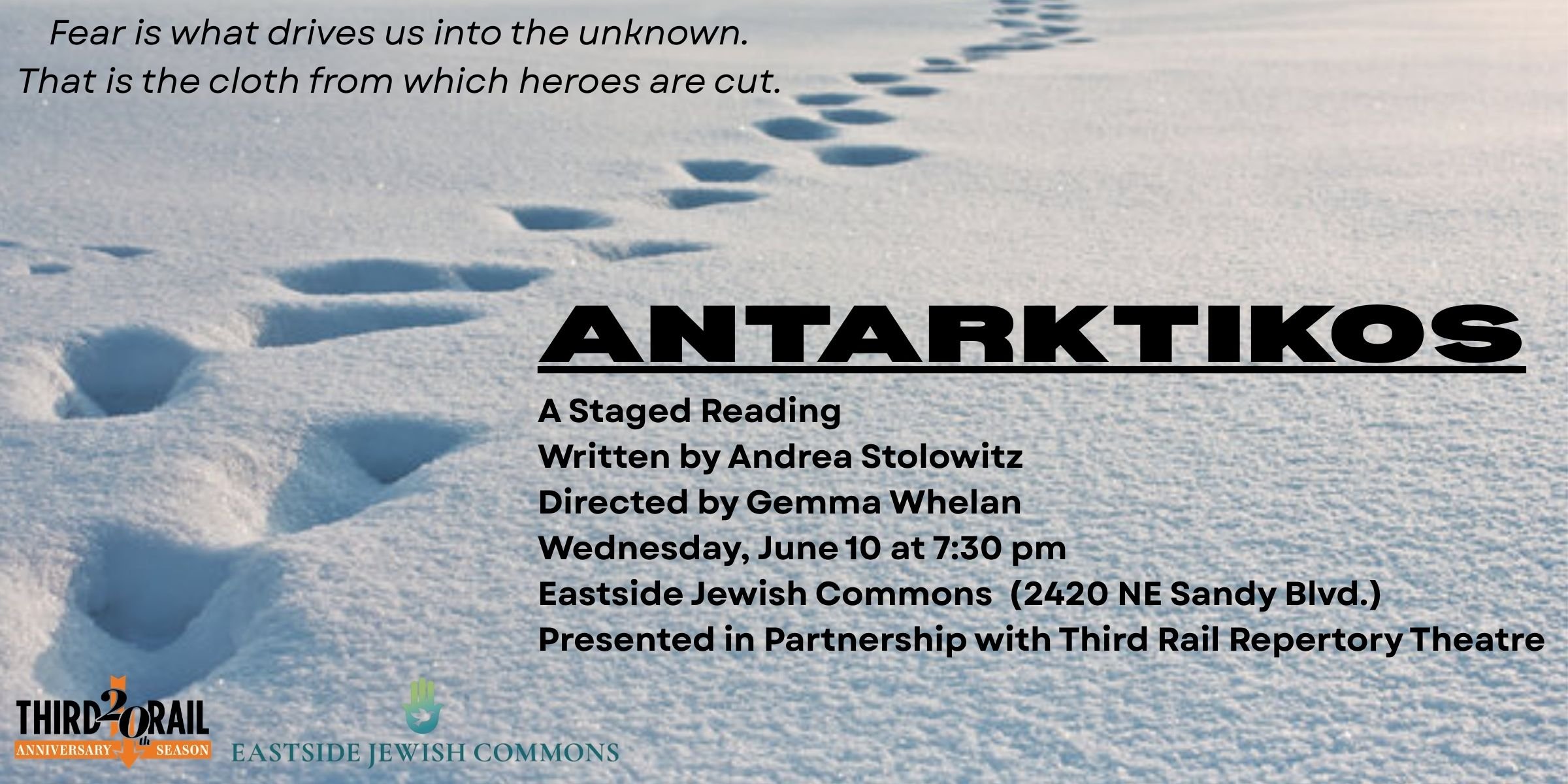 Third Rail/EJC Staged Reading! Andrea Stolowitz's ANTARKTIKOS