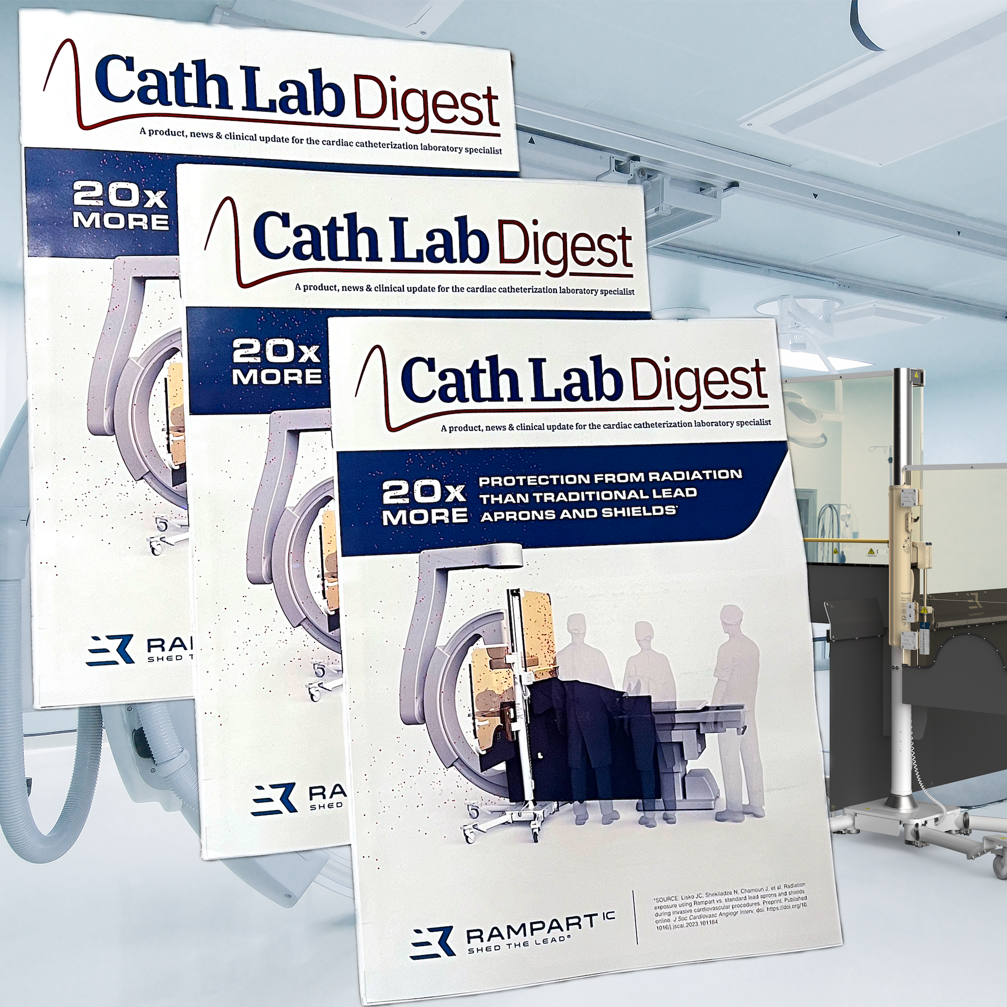 Rampart on the Cover of Cath Lab Digest