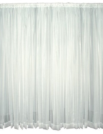 White Sheer Pipe &amp; Drape