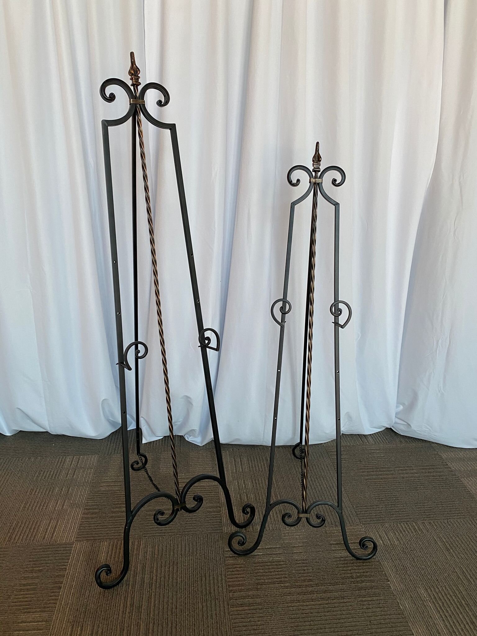 Milano Wrought Iron Easels