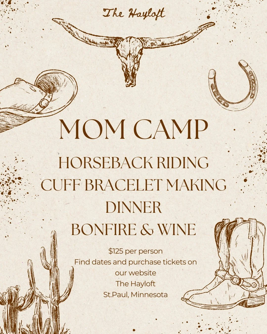 You've been asking for it, and we've been listening. 

We are excited to announce that MOM CAMP is here! 

Our first session is on April 25th. Grab your mom friends and sign up for this evening out, and an evening off from mom duty. 

You give so muc