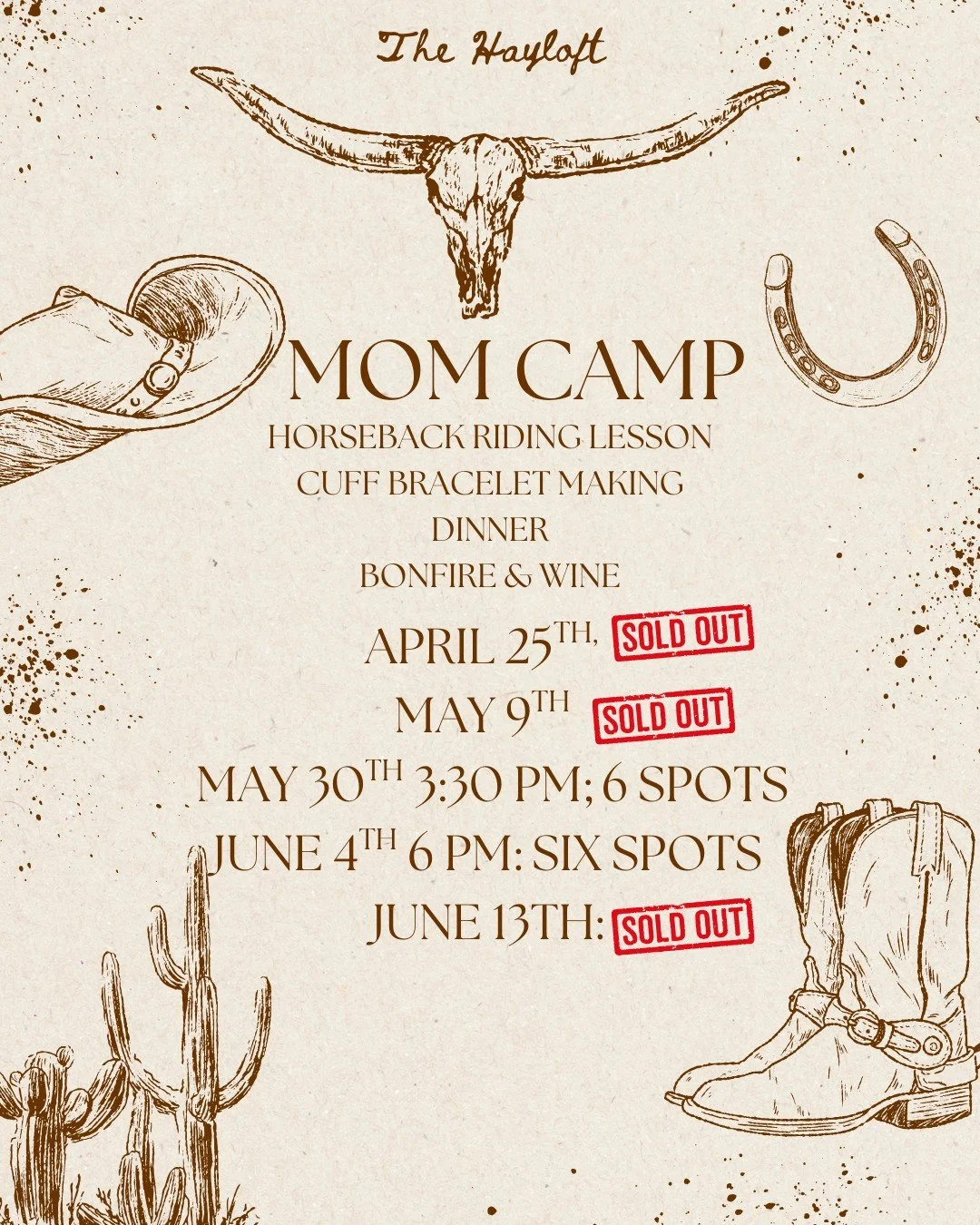 New date added! May 30th. 

If you can't make this date, don't worry, we will be adding more summer and fall dates.

Mom Camp is just the name; all adult ladies are welcome. This is a camp for you if you want to unwind in a peaceful setting and let o