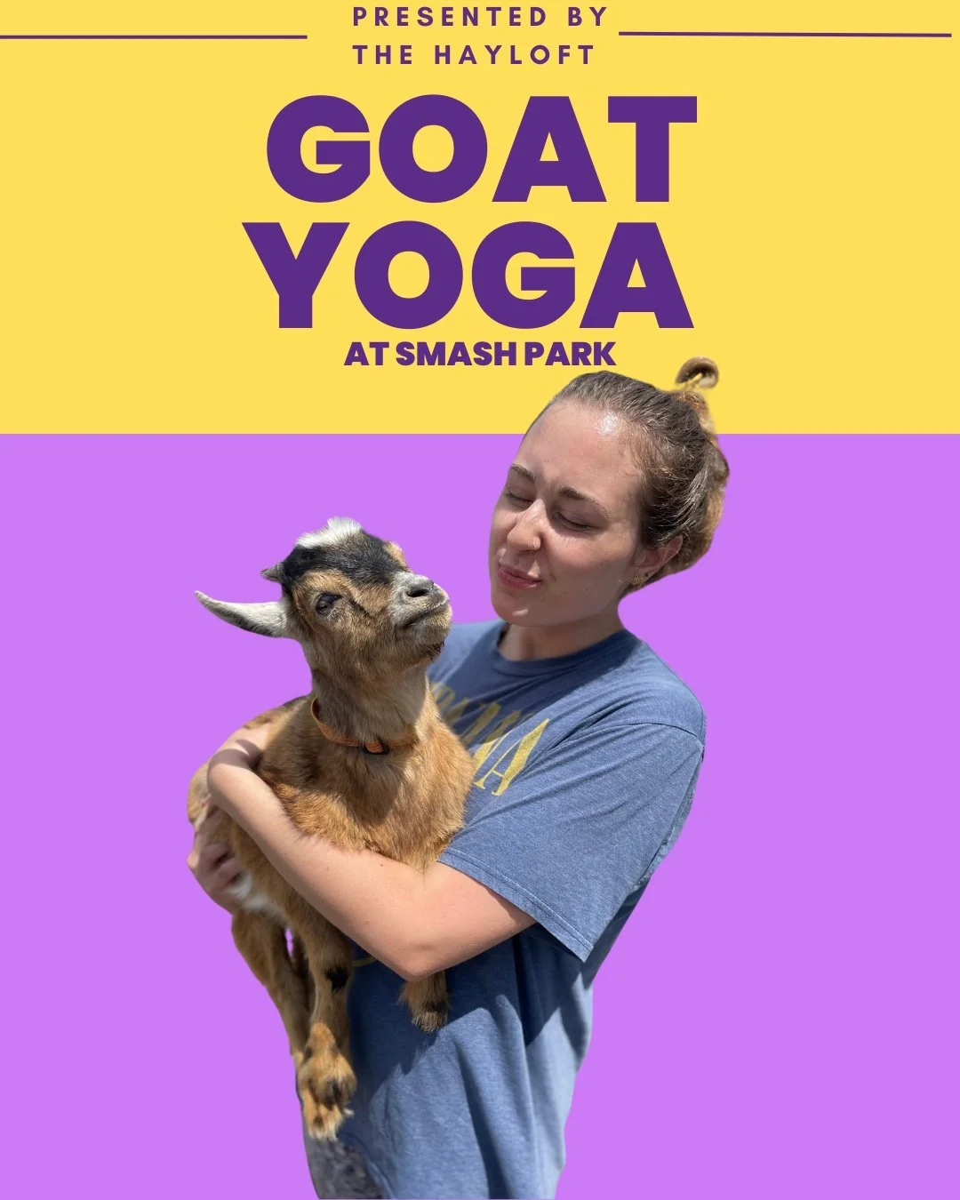 Goat yoga at Smash Park in Roseville! Trade the pickleball paddle for a goat. 🐐June 13th at 10 am. #goatyoga #smashpark