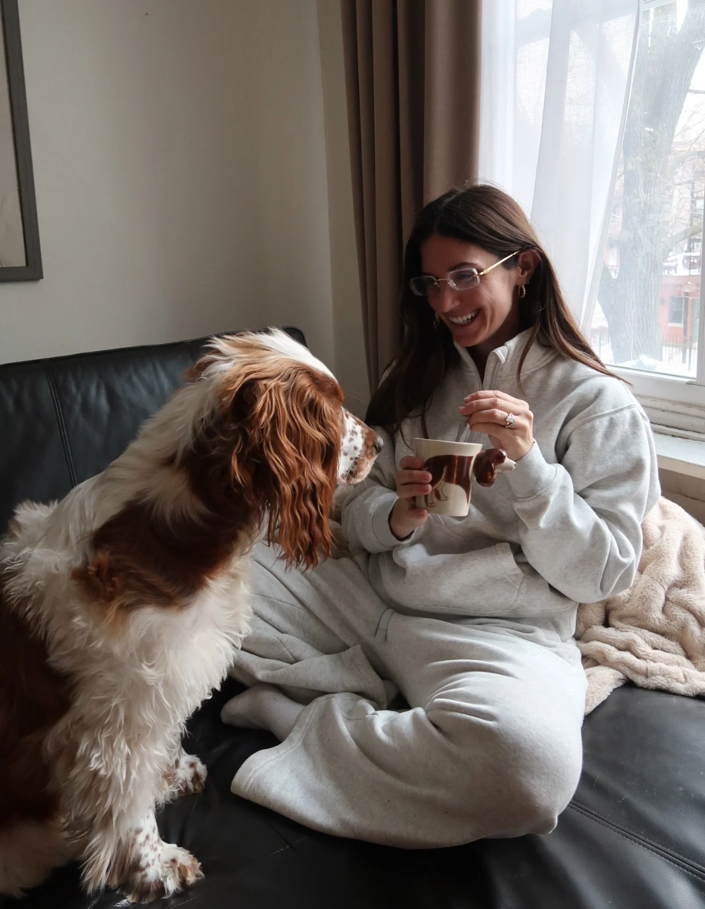 december unfiltered 🫶 🎄🎁 ☕️swipe to see what happened to my @wearfigs cozies when i tried to make espresso martinis 🍸 

1. winter snuggles in @wearfigs 
2. christmas with the cutest nephew 
3. first time making hummus &amp; tabbouleh for the holi