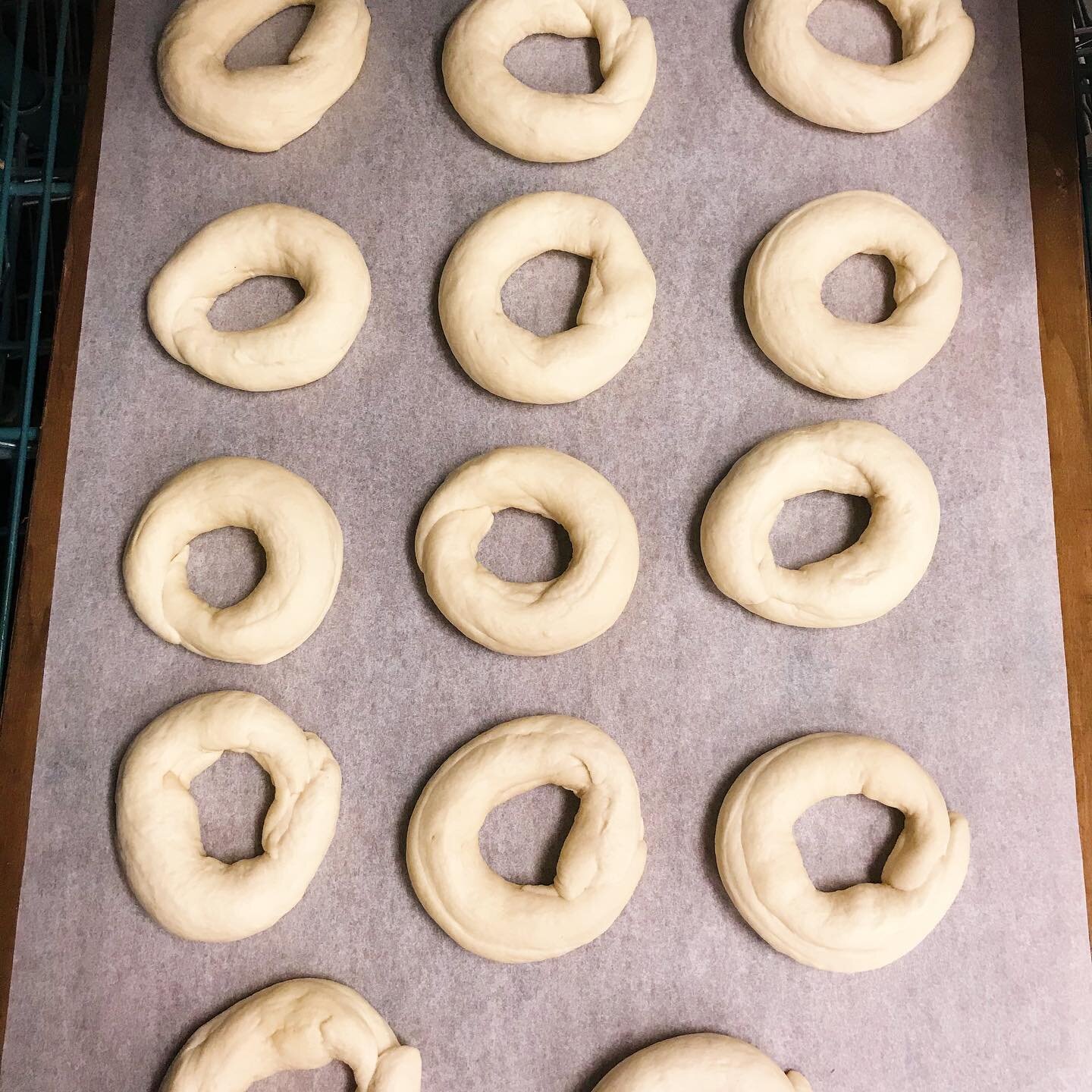 Almost ready for a bath.  #lyedippedbagels #sauceandbreadkitchen #bbga #chicagobagels