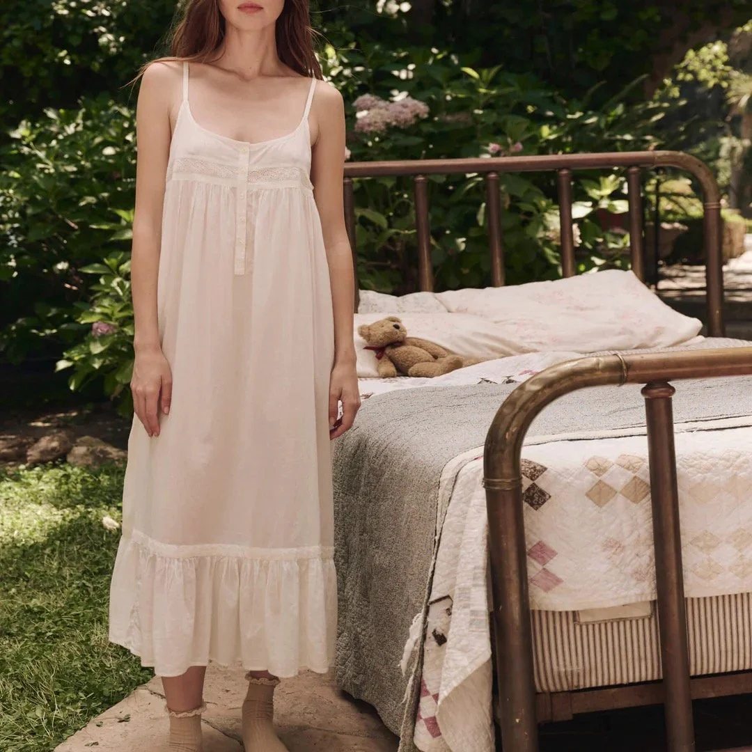 Can We Talk About Sheer, Flowy, Cotton Nightgowns For Just A Minute 